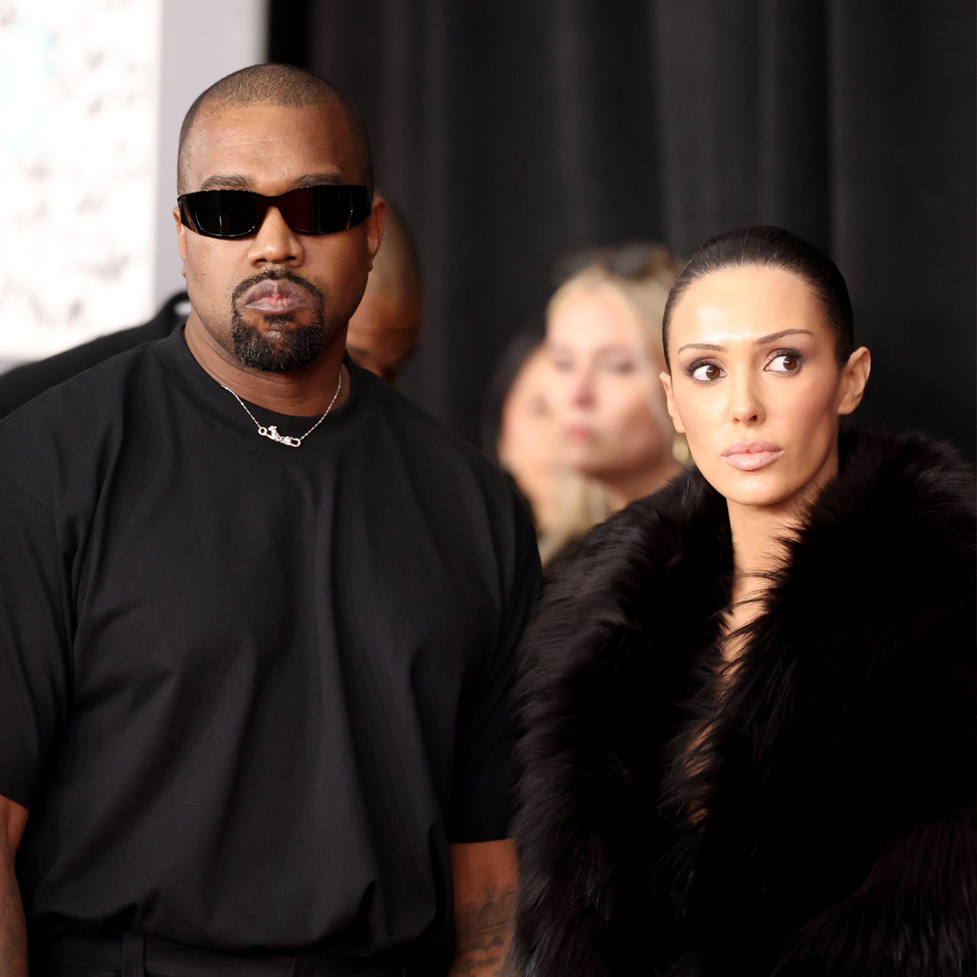 kanye west and bianca censori at the 2025 grammys